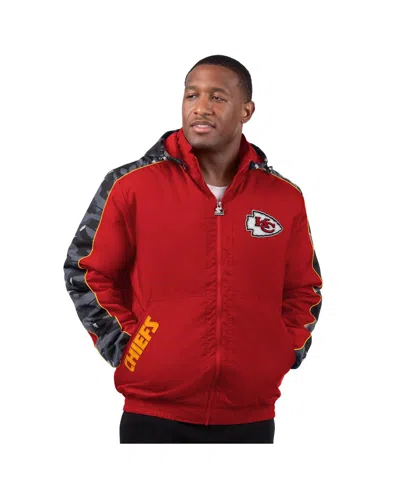 Starter Men's Red Kansas City Chiefs Thursday Night Gridiron Full-zip Jacket In Red,black