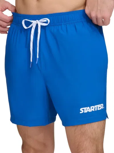 Starter Men's Regular Fit Drawstring Shorts In Blue