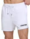 Starter Men's Regular Fit Drawstring Shorts In White