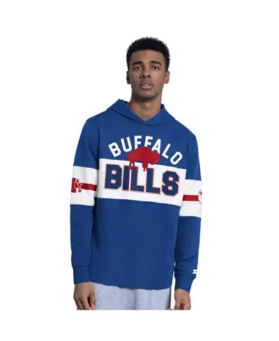 Starter Men's Royal Buffalo Bills Fullback Jersey Hoodie In Blue