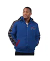 Starter Royal Buffalo Bills Thursday Night Gridiron Full-zip Jacket In Royal,gray