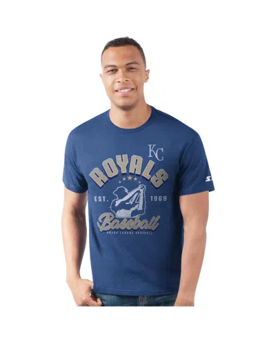 Starter Men's Royal Kansas City Royals Prime Time Batter T-shirt In Blue