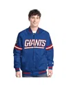 Starter Royal New York Giants Scout Full-snap Varsity Jacket In Blue