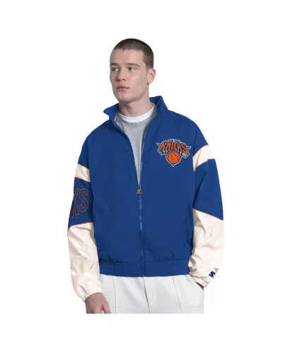 Starter Men's Royal New York Knicks The Gust Full-zip Hooded Jacket In Multi