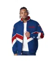 Starter Men's Royal Philadelphia 76ers Captain Oxford Full-zip Jacket In Royal