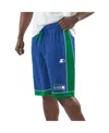 Starter Men's  Royal, Green Distressed Seattle Seahawks Vintage-like Fan Favorite Shorts In Multi