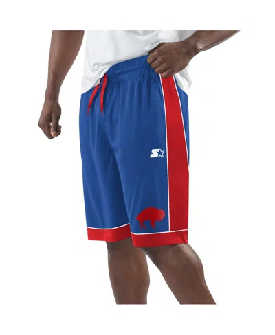 Starter Men's Royal/red Buffalo Bills Vintage-like Fan Favorite Shorts In Royal,red