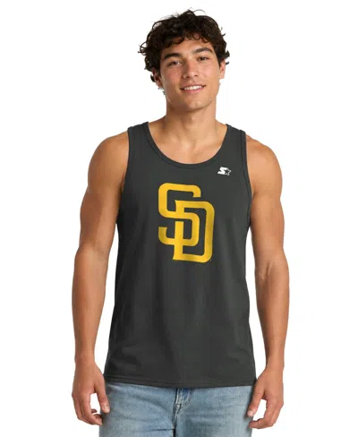 Starter Men's San Diego Padres Sleeveless Tank Top In Black