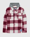Starter Men's San Francisco 49ers The Big Joe Sherpa Lined Plaid Jacket In Red In Red