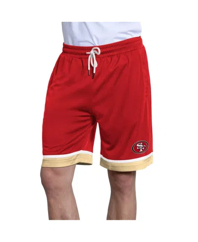 Starter Men's Scarlet San Francisco 49ers Power Play Mesh Shorts In Red