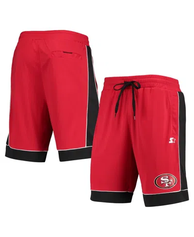 Starter Men's Scarlet/black San Francisco 49ers Fan Favorite Fashion Shorts In Red