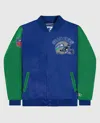 Starter Men's Seattle Seahawks Varsity Satin Full-snap Jacket In Blue In Blue