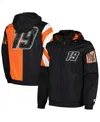 STARTER MEN'S STARTER BLACK MARTIN TRUEX JR RED ZONE FULL-ZIP JACKET