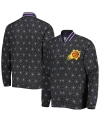 Starter Men's  Black Phoenix Suns In-field Play Fashion Satin Full-zip Varsity Jacket In Black
