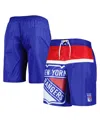 Starter Men's  Blue New York Rangers Sea Wind Swim Trunks In Blue