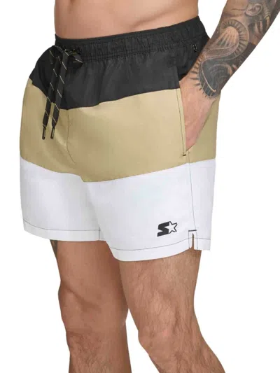 STARTER MEN'S STARTER COLORBLOCKED VOLLEYBALL SHORTS