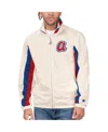 Starter Men's  Cream Atlanta Braves Rebound Cooperstown Collection Full-zip Track Jacket In Cream