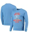 Starter Light Blue Houston Oilers Locker Room Throwback End Zone Pullover Sweatshirt In Light Blue
