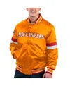 Starter Men's  Orange Distressed Tampa Bay Buccaneers Gridiron Classics Home Game Satin Full-snap Var In Orange