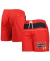 Starter Men's  Red Chicago Blackhawks Freestyle Volley Swim Shorts In Red