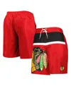 Starter Men's  Red Chicago Blackhawks Sea Wind Swim Trunks In Red