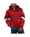 Starter Men's  Red St. Louis Cardinals Force Play Ii Half-zip Hooded Jacket In Red
