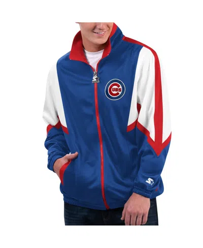 Starter Men's  Royal Chicago Cubs Lead Runner Full-zip Jacket