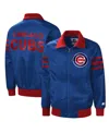 Starter Royal Chicago Cubs The Captain Ii Full-zip Varsity Jacket In Royal