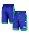 Starter Men's  Royal, Green Distressed Seattle Seahawks Vintage-like Fan Favorite Shorts In Royal,green