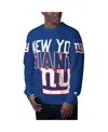 Starter Men's  Royal New York Giants Clutch Hit Long Sleeve T-shirt In Royal
