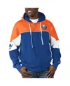 Starter Men's  Royal, Orange New York Islanders Power Forward Full-zip Hoodie In Royal,orange