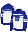 Starter White Toronto Maple Leafs Defense Fleece Crewneck Pullover Sweatshirt In White