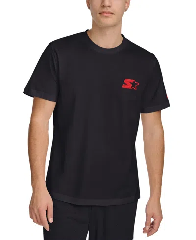 Starter Men's Sunset Beach Regular-fit Logo Graphic T-shirt In Black