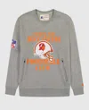 Starter Men's Tampa Bay Buccaneers Crew Neck Sweatshirt With Zip Pockets In Heather Grey In Grey
