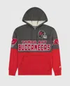 Starter Men's Tampa Bay Buccaneers Pullover Hoodie In Grey And Red In Multi