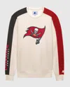 Starter Men's Tampa Bay Buccaneers Team Crew Long Sleeve Shirt In Cream In White
