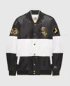 Starter Men's Ty Mopkins Chicago White Sox Satin Full Snap Jacket In Black In Black