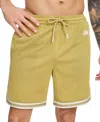 Starter Men's Regular Fit Drawstring Mesh Shorts In Gold