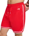 Starter Men's Regular Fit Drawstring Mesh Shorts In Red