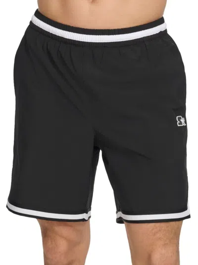 Starter Men's Varsity Tipped Stretch Volleyball Shorts In Black