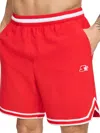 Starter Men's Varsity Tipped Stretch Volleyball Shorts In Red