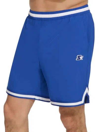 Starter Men's Varsity Tipped Stretch Volleyball Shorts In Royal Blue