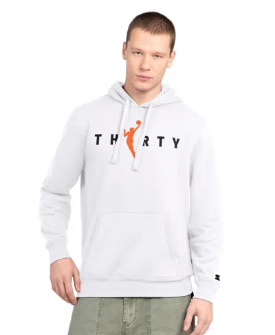 Starter Men's White Wnba 30th Anniversary Pitcher Pullover Hoodie