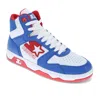 Starter Mens Breakaway 88 Mid Vegan Synthetic Leather Casual Lace Up Sneaker Shoe In Blue