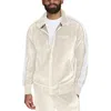 Starter Mens Striped Velour Track Jacket In Multi