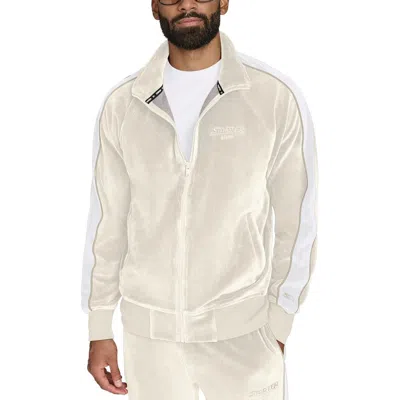 Starter Mens Striped Velour Track Jacket In Multi