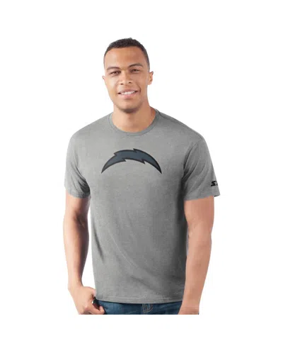 Starter Men'sâ Heather Gray Los Angeles Chargers Prime Time T-shirt