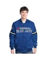 Starter Men's Royal Toronto Blue Jays Scout Full-snap Varsity Jacket In Blue