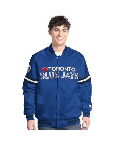 Starter Men's Royal Toronto Blue Jays Scout Full-snap Varsity Jacket
