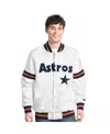 Starter White Houston Astros Cooperstown Scout Full-snap Varsity Jacket In White